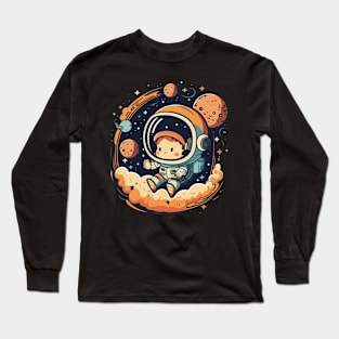 Cute Astronaut Long Sleeve T-Shirt